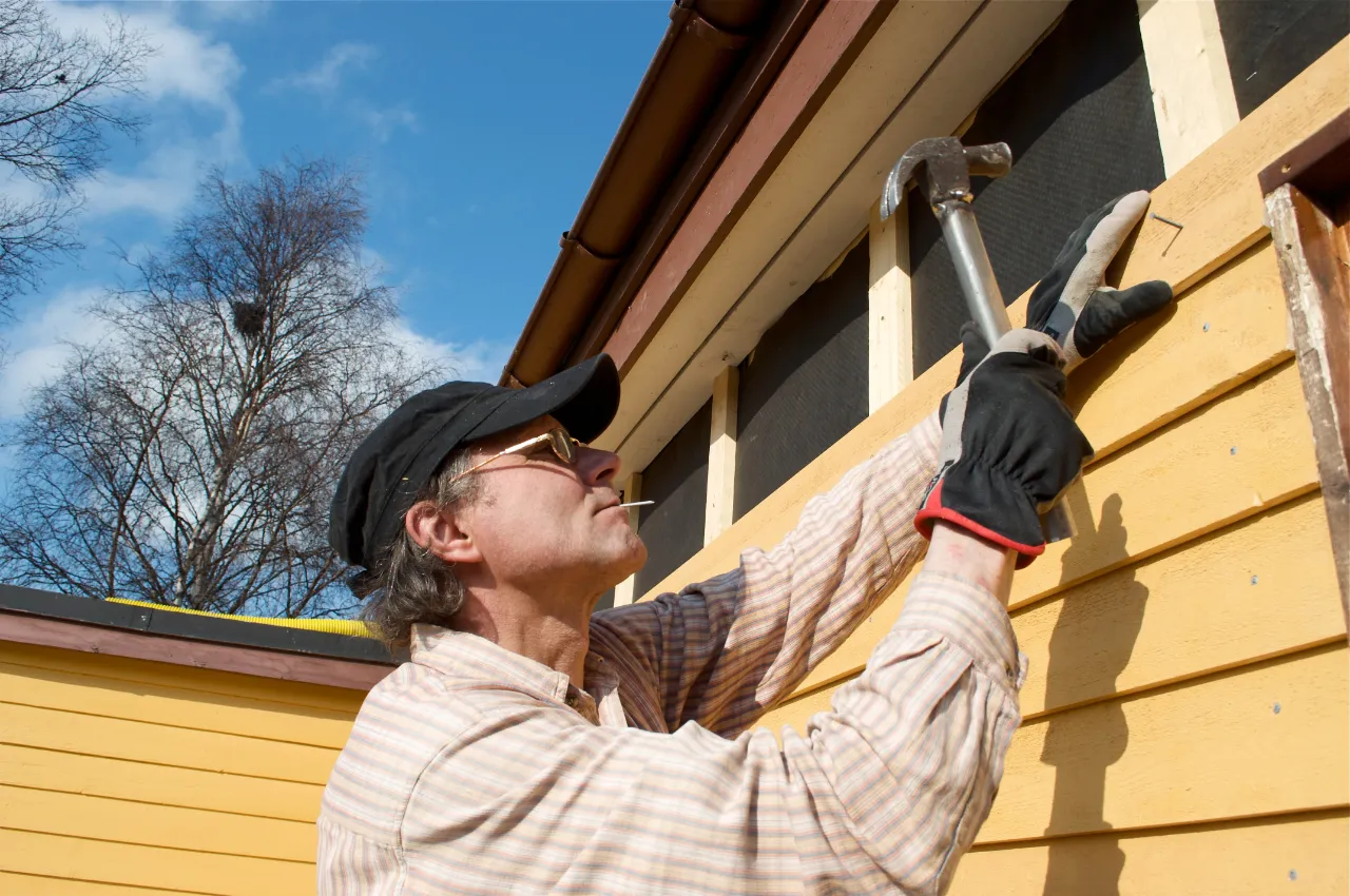 Siding installation on a New Jersey home